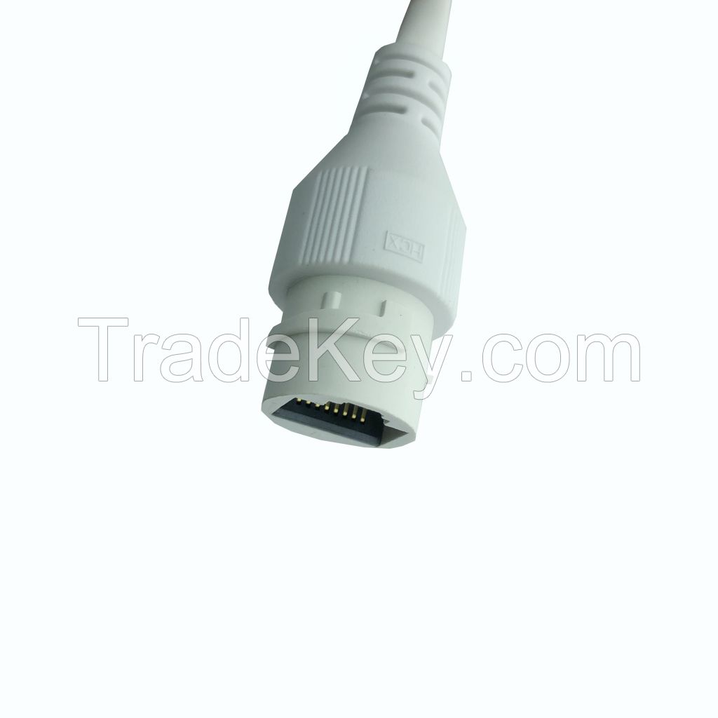 019 Factory High Quality Ethernet Cable MX1.25-10PIN to RJ45 Base DC5.5*2.1 Base connector Waterproof Wire For Outdoor Cameras Traffic Monitoring