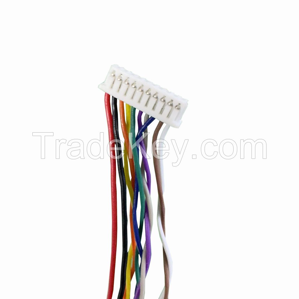 027 Multi Function Cable Assembly Power Signal RJ45 Female Core Welded Black Rubber Core FlatNeedle Wire Harness Factory