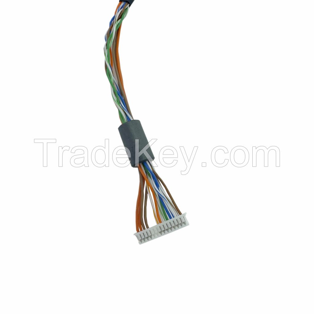 025 Ip Camera Ethernet Cable Factory RJ45 Master Electric Wire Harness Cable Assembly MX1.25 14PIN