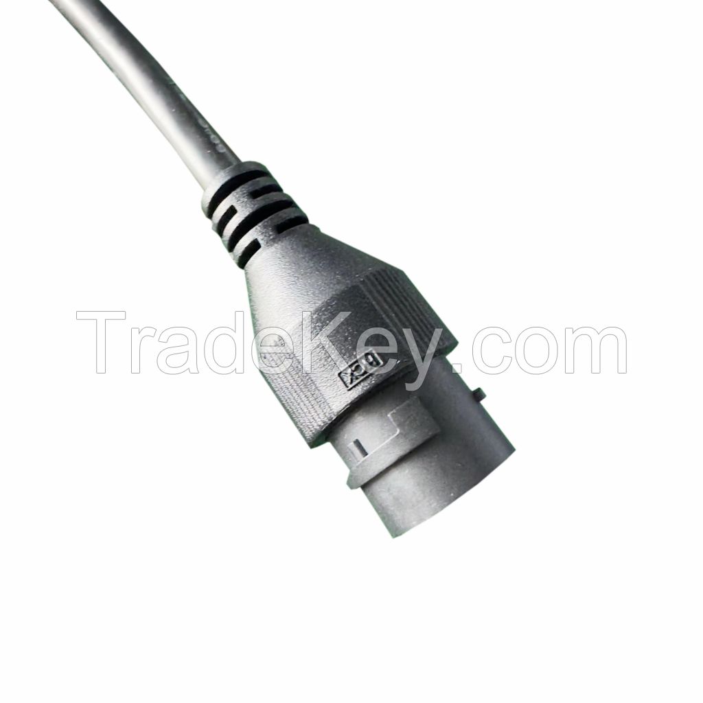 035 Cable With Connector Supplier 1.25-8PIN Power Cable Assembly RJ45F Waterproof Cable Power Wire Harness