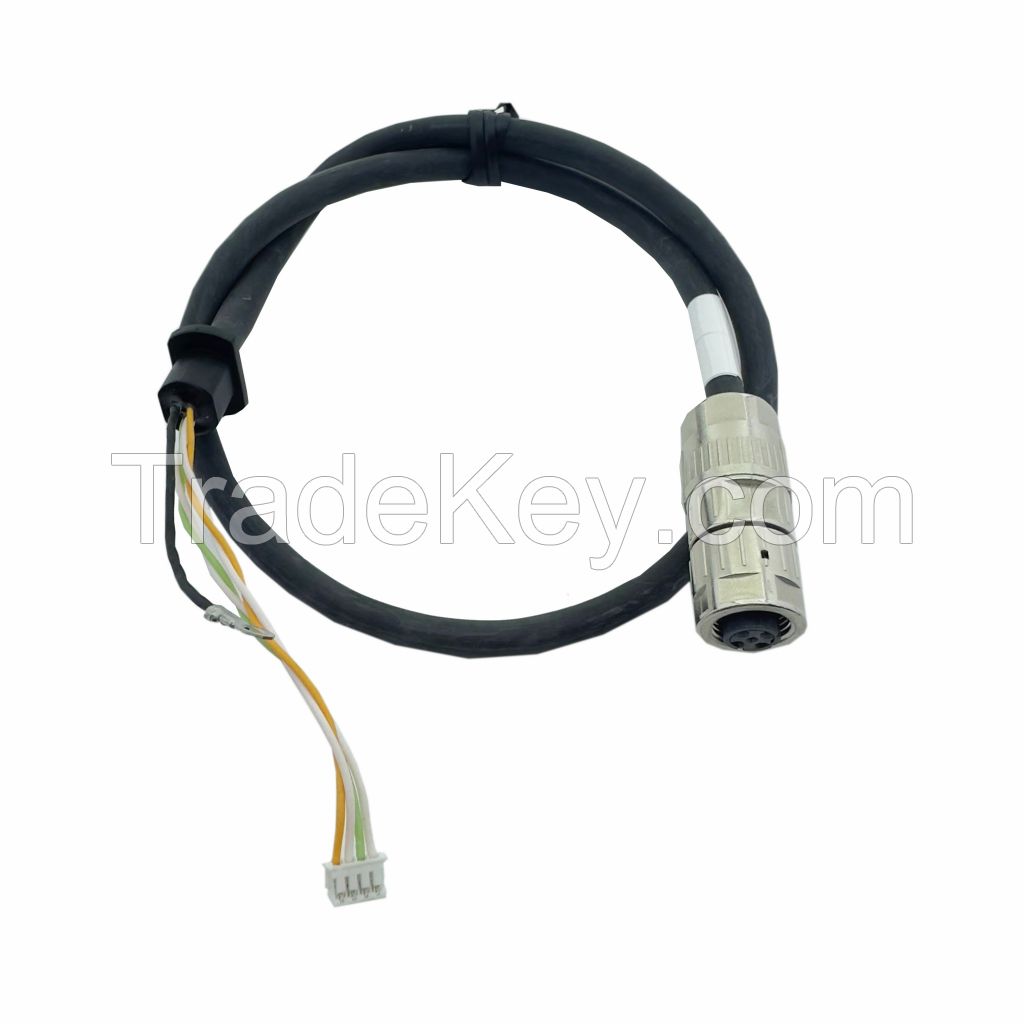 040 Metal Plastic Assembly Power Cable Waterproof Circular M12 Connector Professional Wire Harness Cable Assembly Manufacturer Custom
