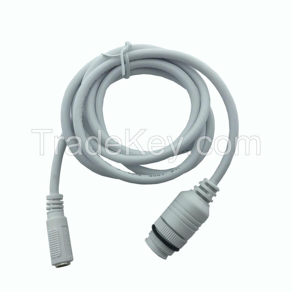 048 Custom Wire Harness Cable Assembly Manufacturers and Suppliers IP Camera Waterproof Cable Connector DC5.5 2.1 Mother