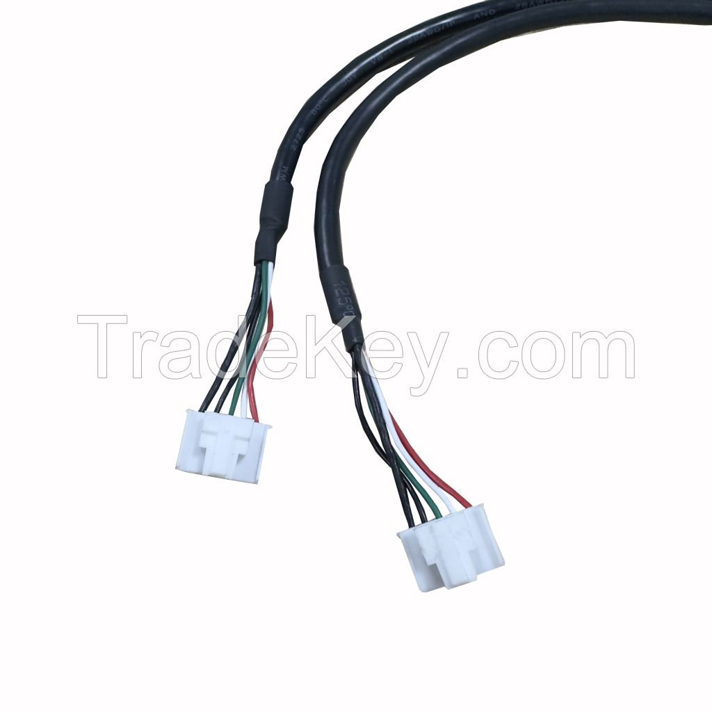 077 Double-Layer USB Data Cable Case Baffle Link Harness Connector Computer Internal Wire One Female and Two Male