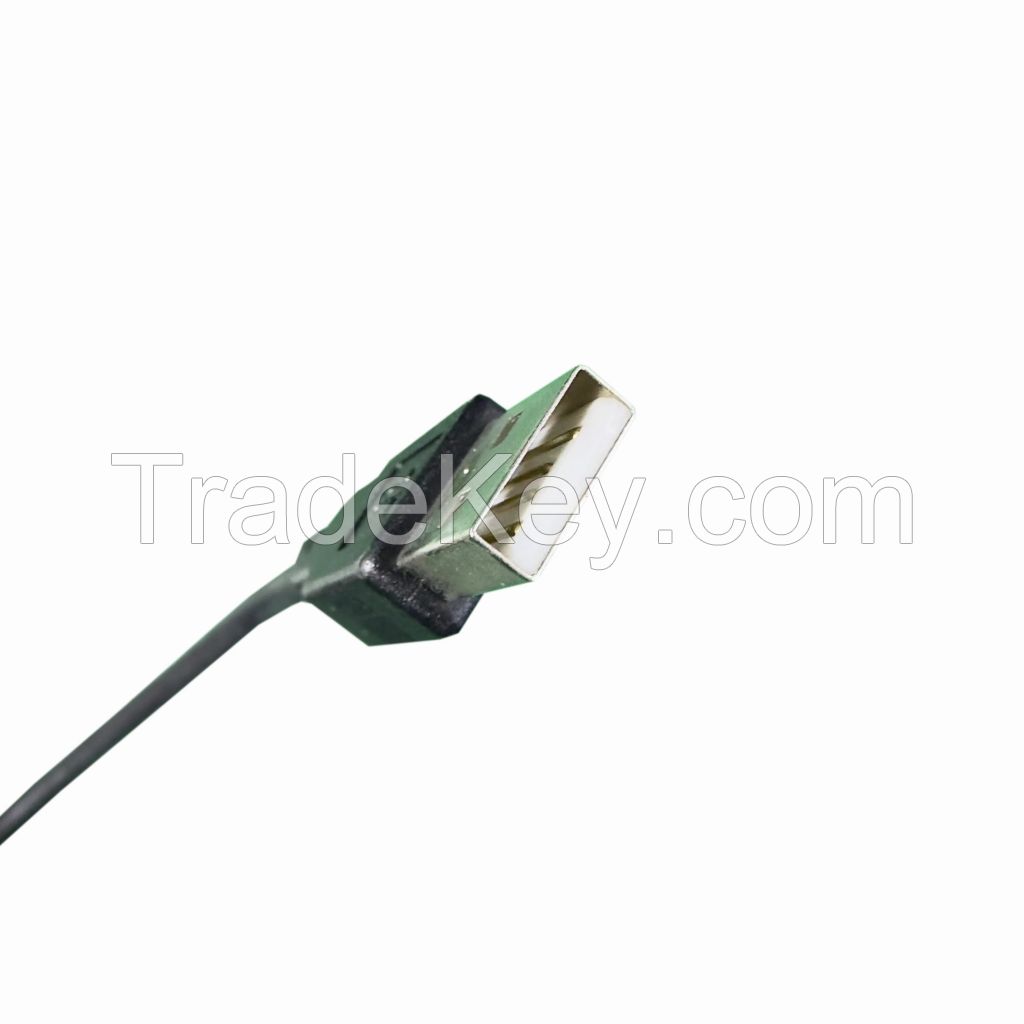093 USB AM TO MINI USB 5P Elbow Spring Wire Laptop Connects Projector Wire Video Connector Cable MINI USB
