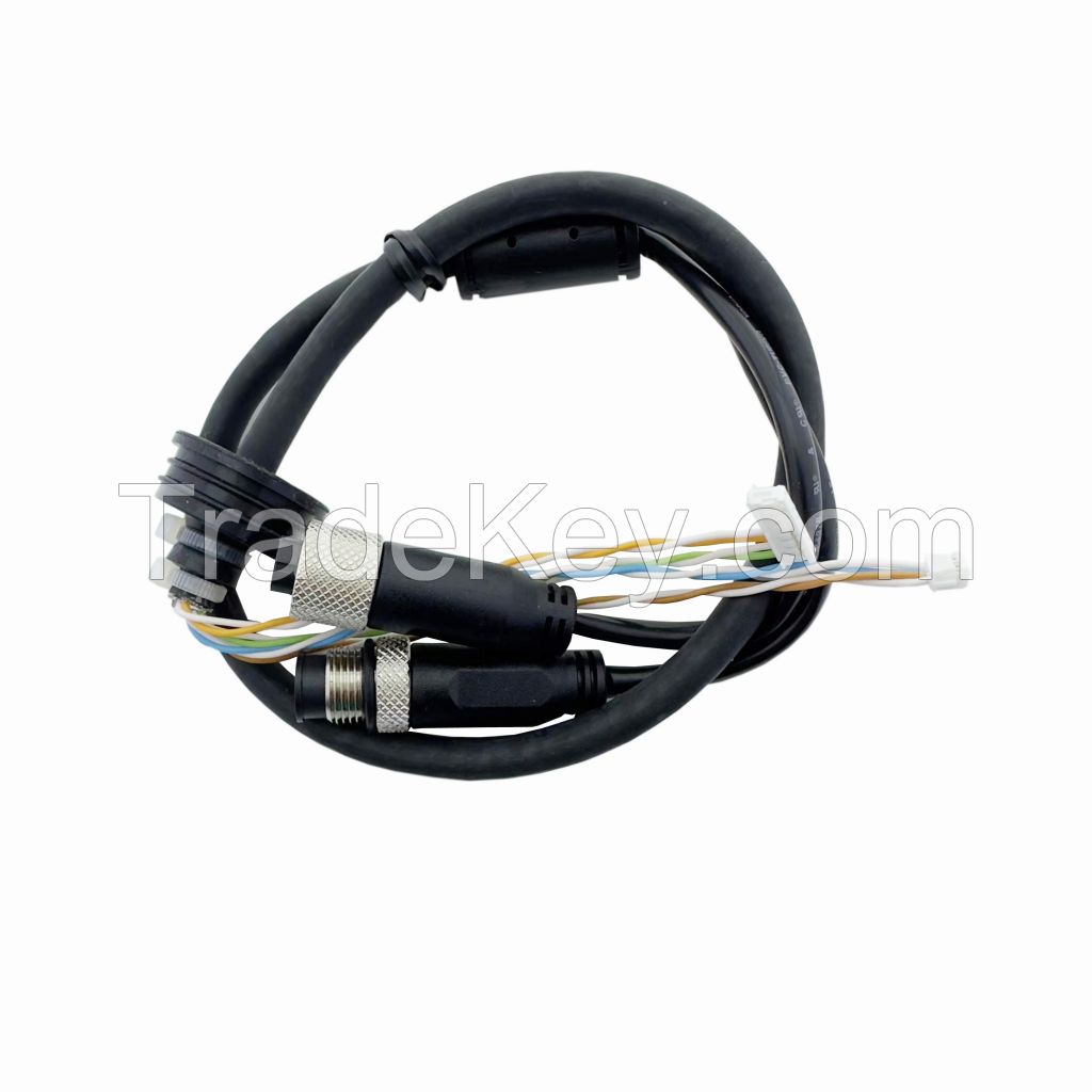 120 Electrical Wiring Harnesses POE Waterproof Cable Wiring Harness Kit With Female Base/ Male Head Welding Wire