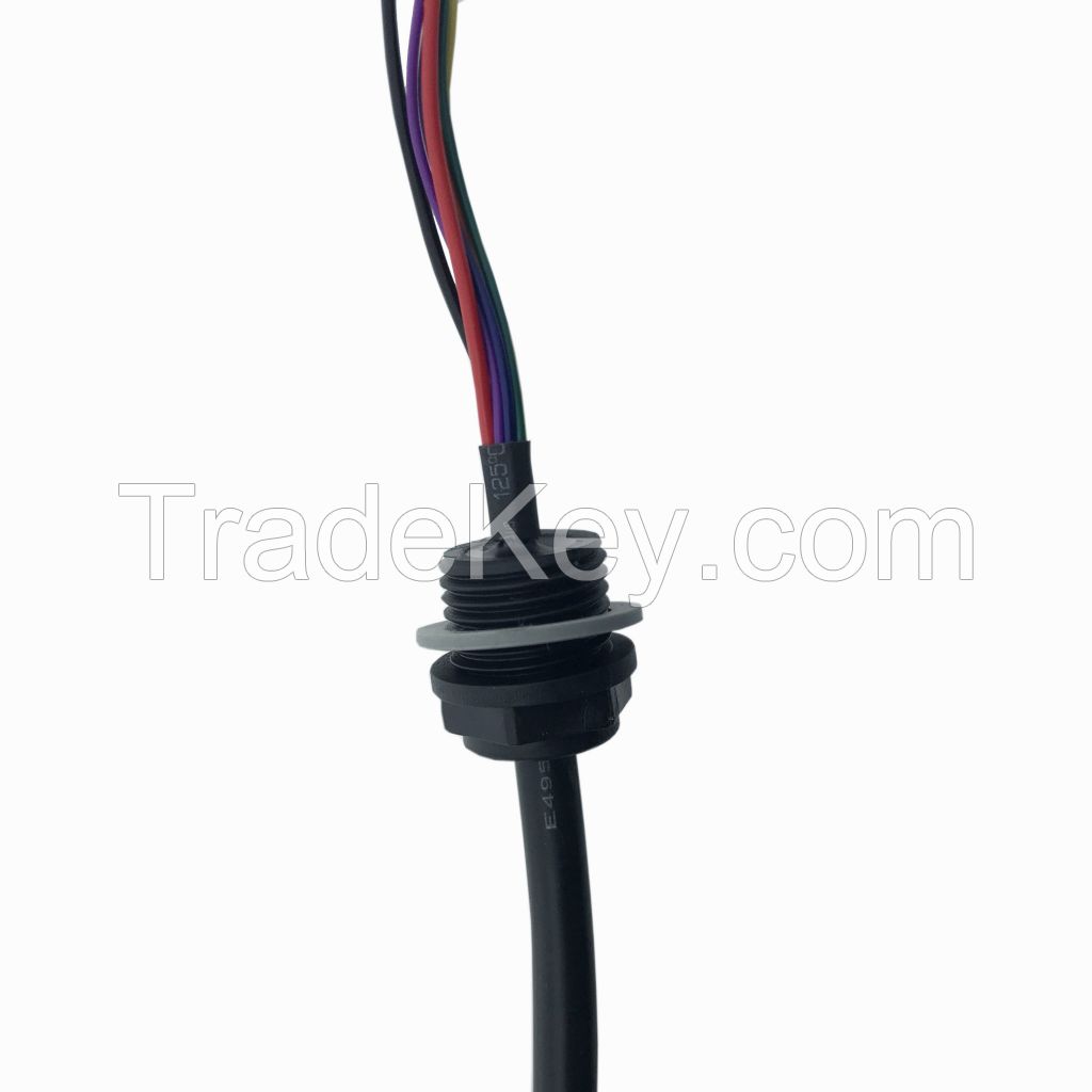 119 Custom Electrical Wire Harness IP66 Waterproof Outdoor Cable Assembly ZH1.5 6PIN