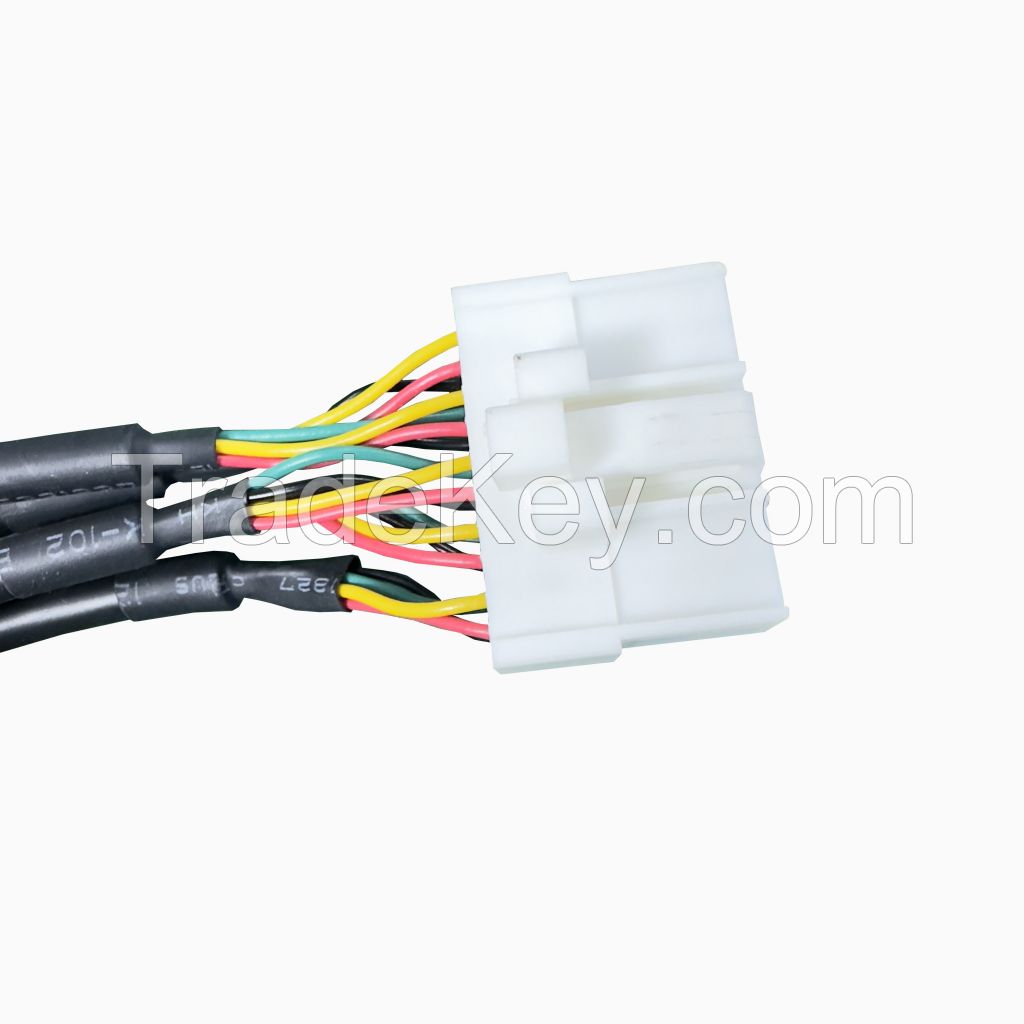 126 Custom Automotive Wiring Harness Female Head Cable Manufacturers GX12 4PIN Male Female Head