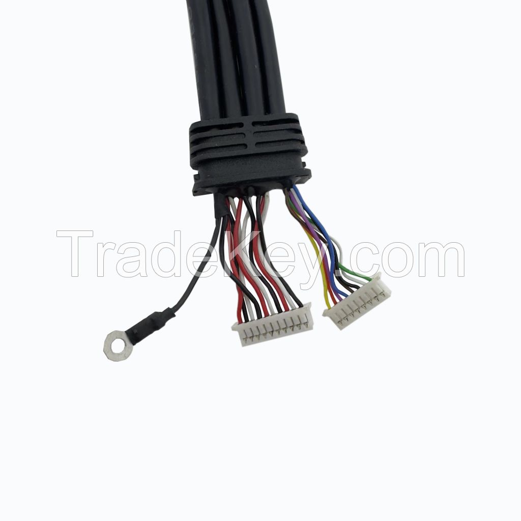 125 Custom Automotive Wiring Harness AF M05 Controller Cable Manufacturers and Suppliers M8 3PIN Male Female Head