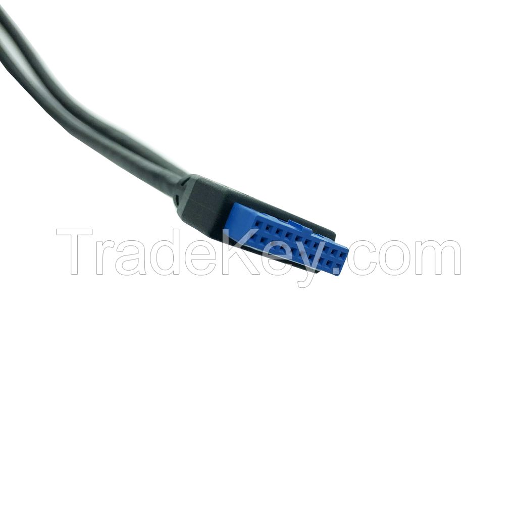 099 IDC3.0 Data Cable AM Female Connector Computer Main Board Expansion Cable Complete Wiring Harness Two Female Type