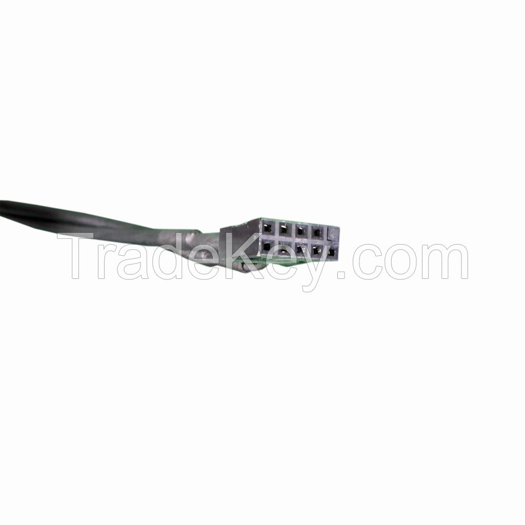 100 2x5PIN To 2xMini USB Spring Cable Computer Main Board Serial Cable 90ÃÂ°Degree Elbow Dupont Wire Connector