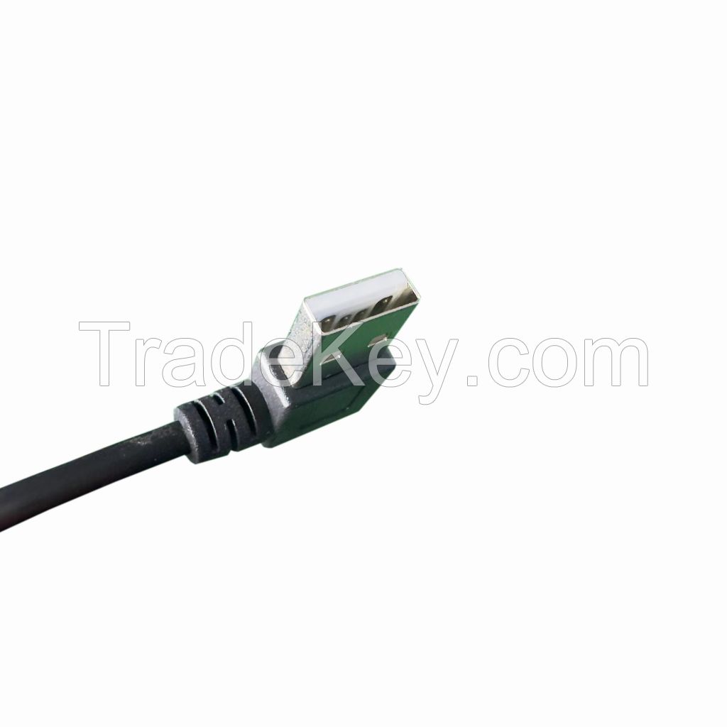104 USB Type A-1R4P 200MM HASONIC Computer Main Board Internal Pin To USB2.0 Type A With 90Ã‚Â°Degree Patch Cord Duplex