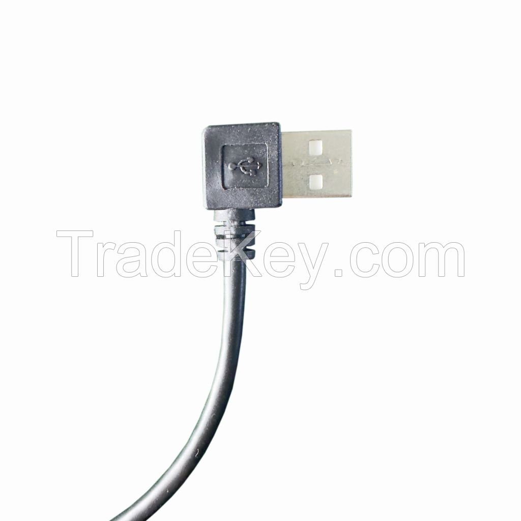 104 USB Type A-1R4P 200MM HASONIC Computer Main Board Internal Pin To USB2.0 Type A With 90   Degree Patch Cord Duplex