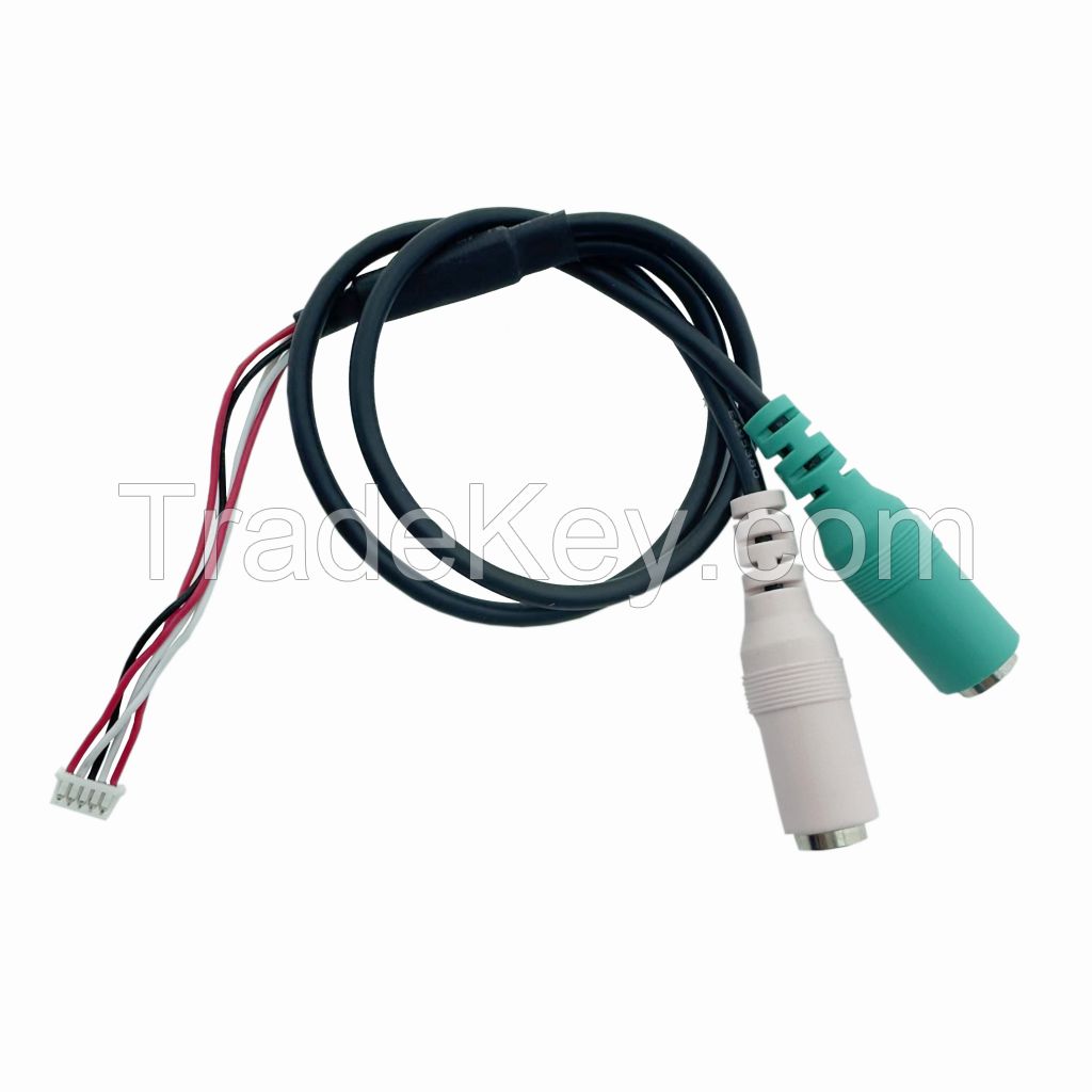 107 Audio Cable YCX- A0170014A Aux Female To PIN Type 2 Sockets 3.5mm Laptop Speaker TV Audio Connector Cable