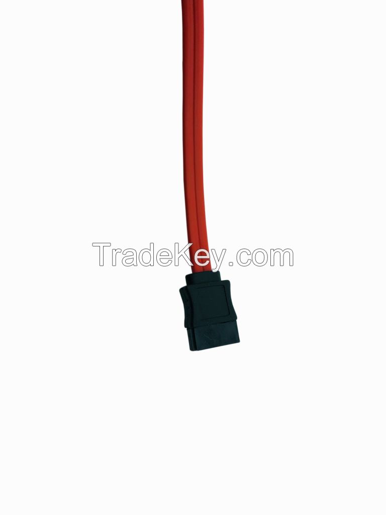 109 SATA Cable 7P/1.27-90 7P/1.27 250mm Solid State Disk Serial Cable 90 Degree Elbow Both Ends Of Connector With Lock
