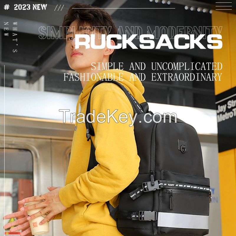 Fashion travel black backpack
