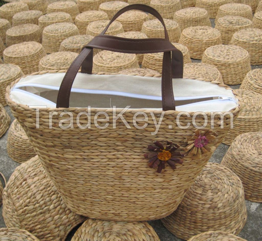 Sedge bags, Seagrass bags, Water hyacinth bags, handbag