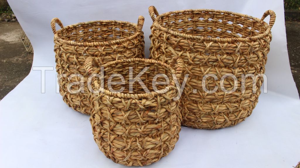 Seagrass basket, water hyacinth basket, rattan basket, Storge basket 