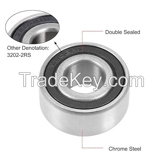 608-ZZ Ball Bearing - Double Metal Sealed Shielded Miniature Deep Groove Bearings for Furniture Wheel,Skateboards, Inline Skates, Scooters, Roller Blade Skates