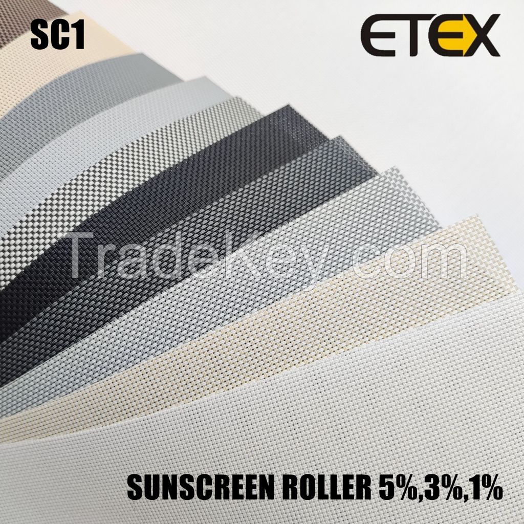 1% 3% 5% Sunscreen Roller Blinds Fabrics