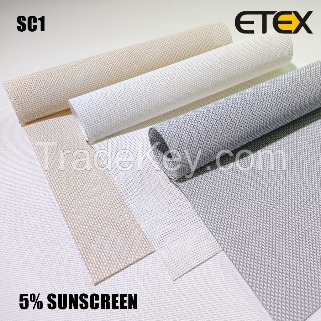 1% 3% 5% Sunscreen Roller Blinds Fabrics