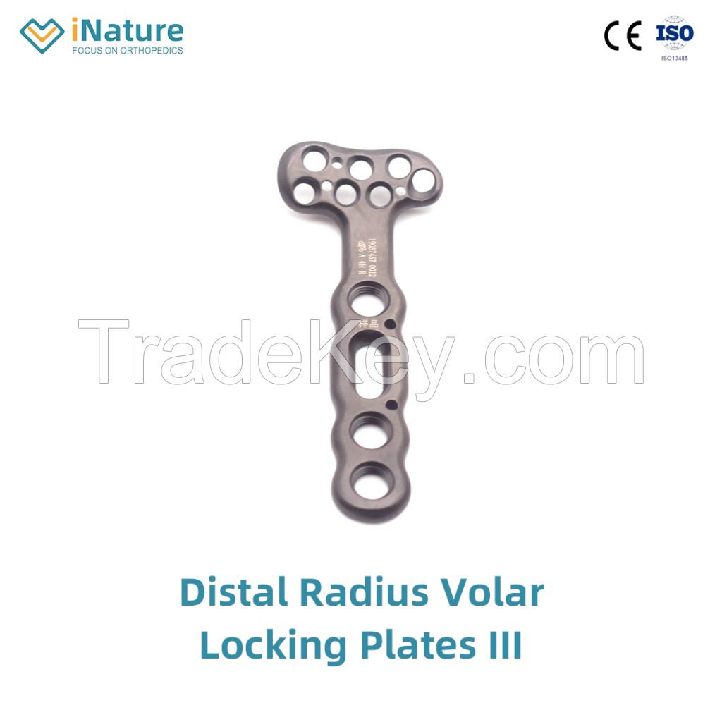 Pure Titanium Wrist Joint Distal Radius Volar Locking Plates III