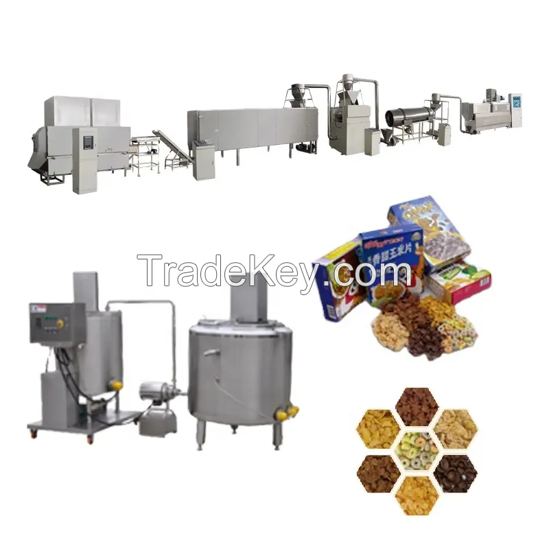 Breakfast cereal corn flakes production line