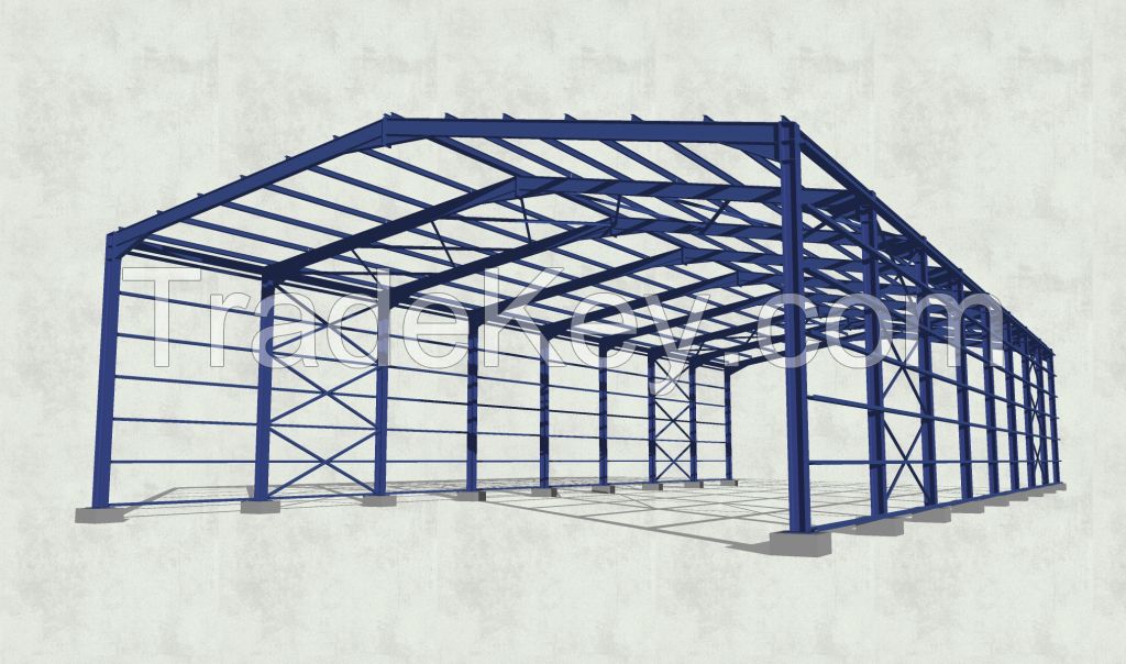 China ISO Customized Light Steel Structure Farm Shed Storage Warehouse Building