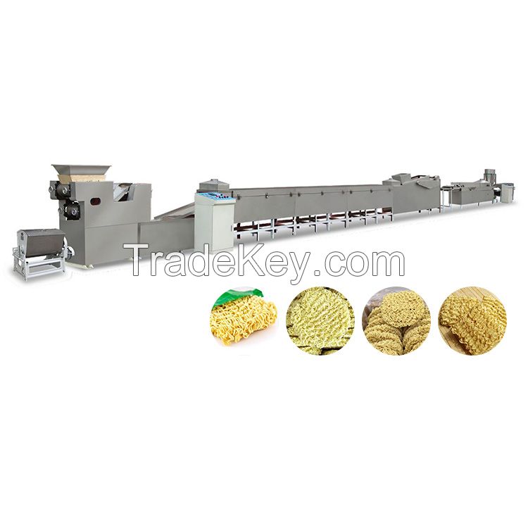 Industry automatic pasta noodle maker machine 11000 pcs fried instant noodles processing line