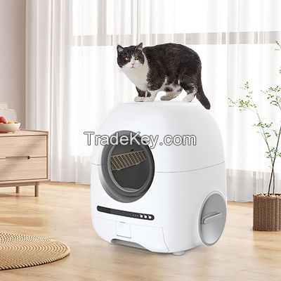 Smart Cat Litter Box Self-washing Cat Toilet APP Controlled Deodorizing and Ventilation
