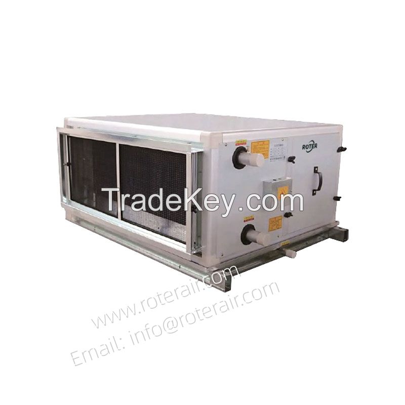 Outdoor direct expansion and hydronic fresh air handling unit air handler modular type combined type
