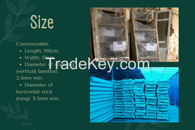 In Bulk Quantity Exporting Bamboo Ladder Vietnamese Product Loading Wholesale From Blue Lotus Farm 2023