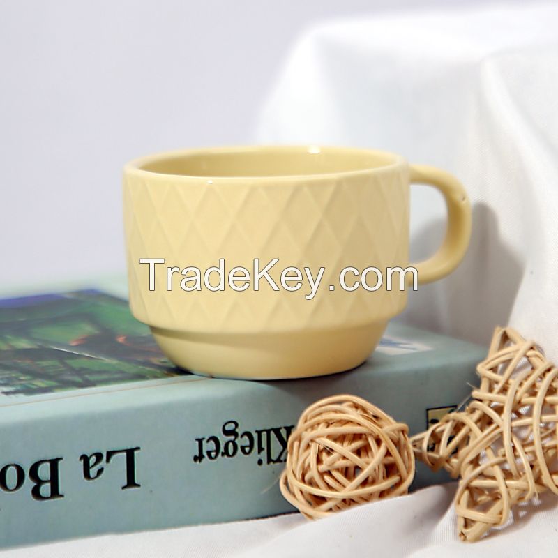 New Matte Color Glaze Cappuccino Cup