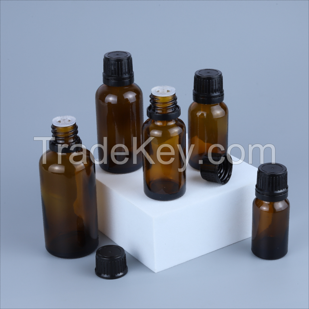 Essential oil bottle glass bottle for skincare cosmetic serum dropper