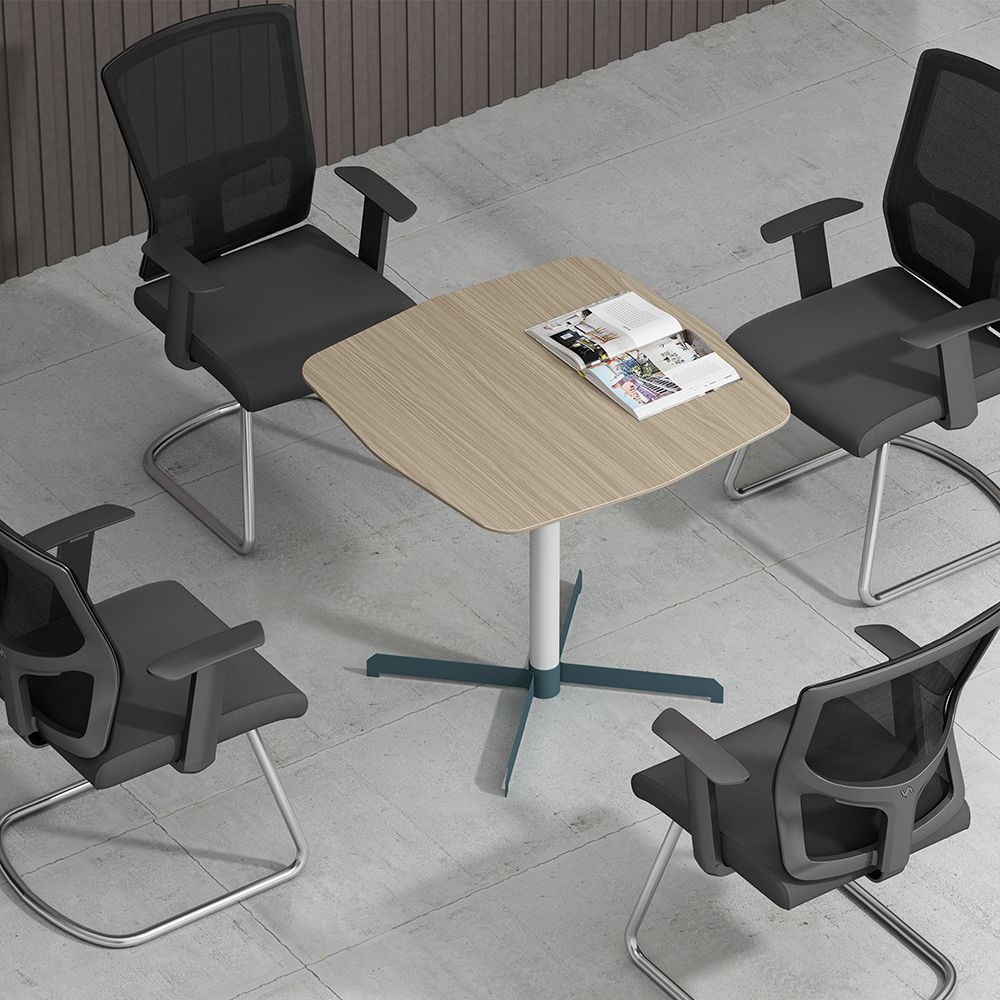 Office furniture 0.8m square negotiation table Meeting Conference table 2 4 person
