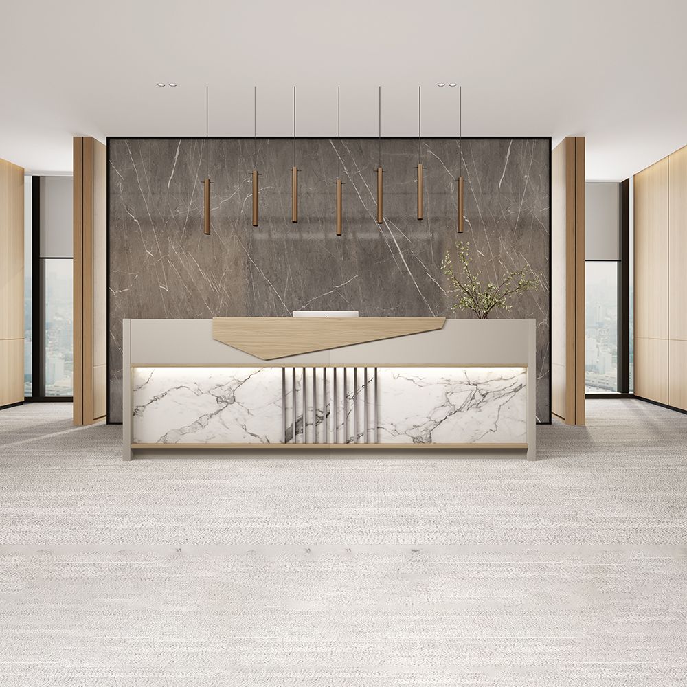 Salon Office Marble Reception Desk Front Table