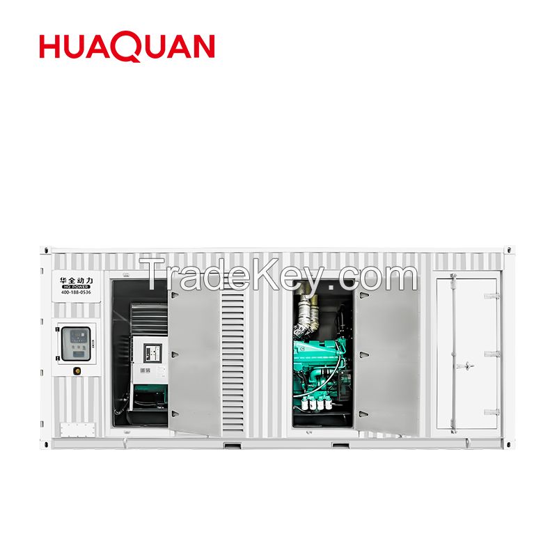Standby generator 50Hz Powered With HUAQUAN Engine 1000kva 800kw Diesel Generator Set