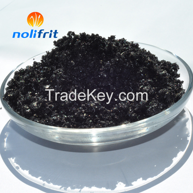 Good quality direct on black enamel frit used on steel cast iron materail