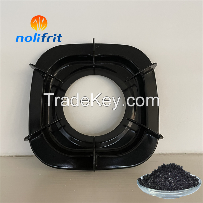 Good quality direct on black enamel frit used on steel cast iron materail