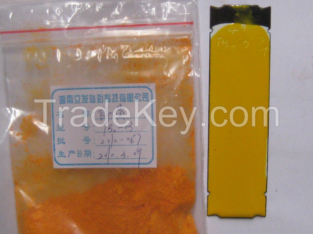 Best enamel pigment powder Cadmium yellow inorganic pigment