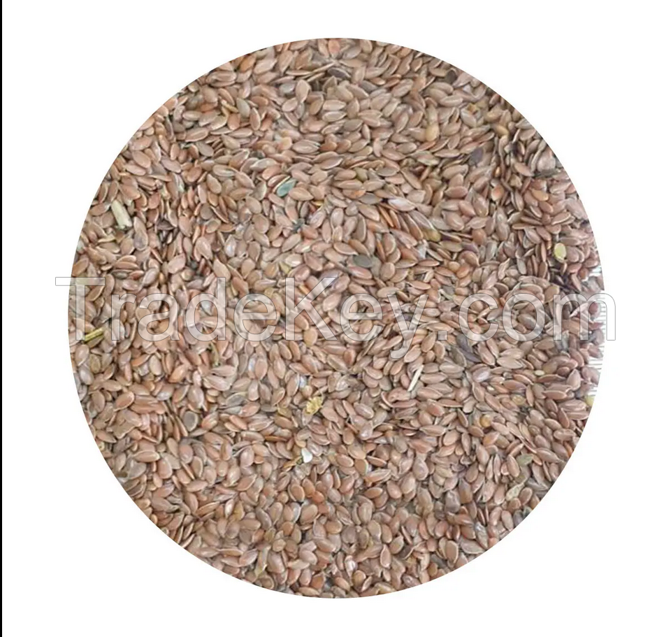 Flax seeds peeled balanced content of useful components fatty oils lignans fiber vitamins phosphorus bulk product