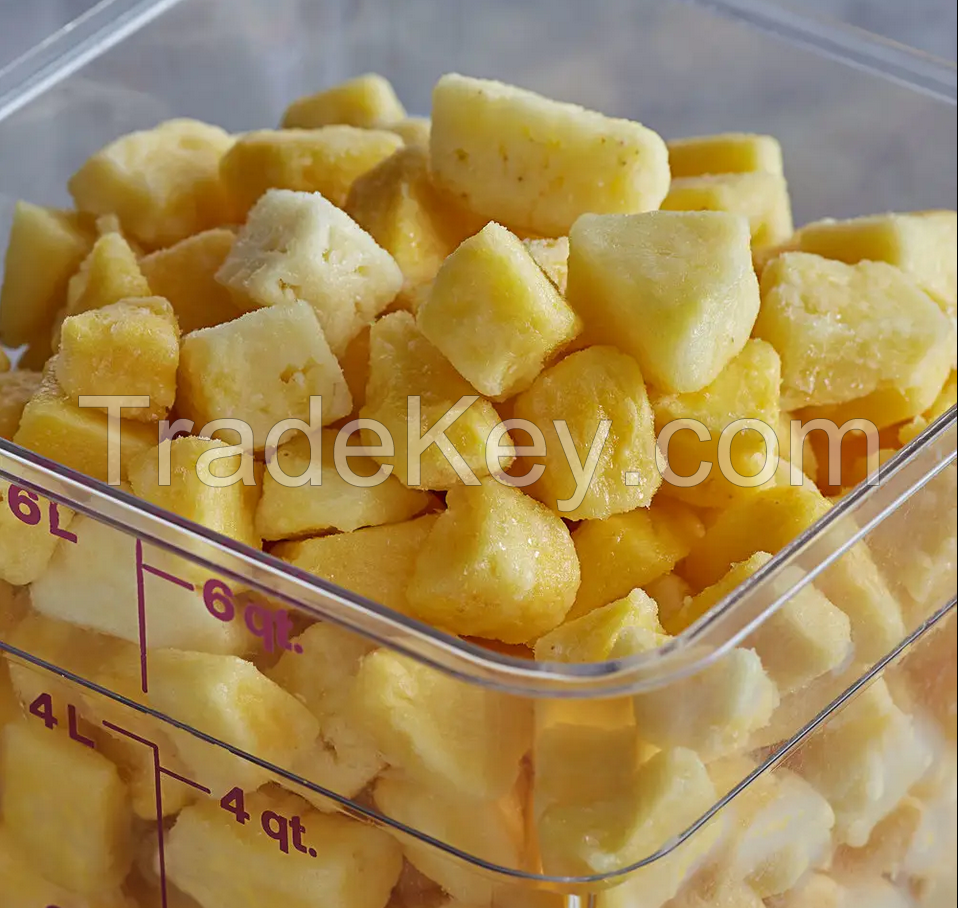 IQF FROZEN PINEAPPLE CHUNK DICE RING TROPICAL FRUIT HIGH STANDARD BEST PRICE FROM VIETNAM 