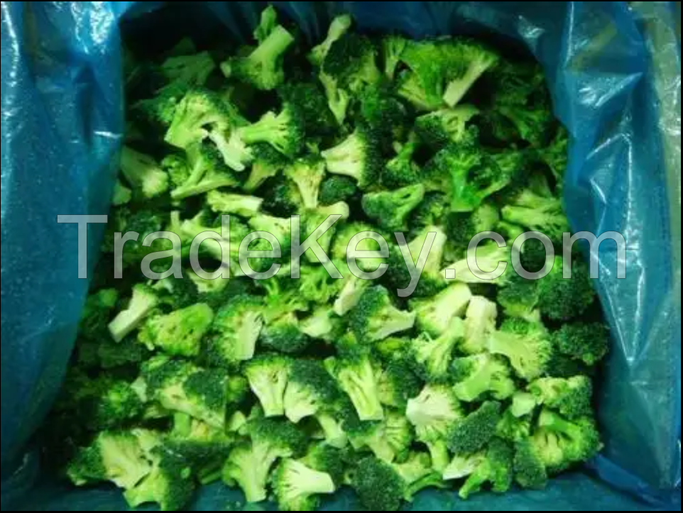 1 Kg China Bulk Wholesale Iqf Frozen Cleaning Broccoli Brocoli Slice