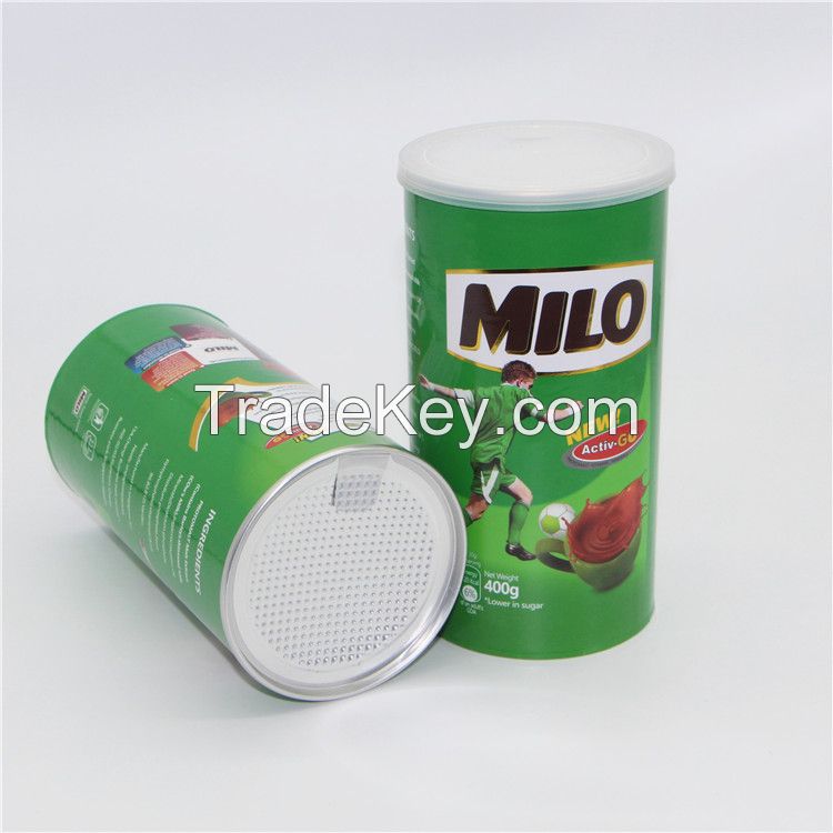 Offset Printing Kraft Paper Tube Box for Milk Powder Gift Cookies Snacks Chips Coffee Beans Food Package Box Container Paper Storage Box