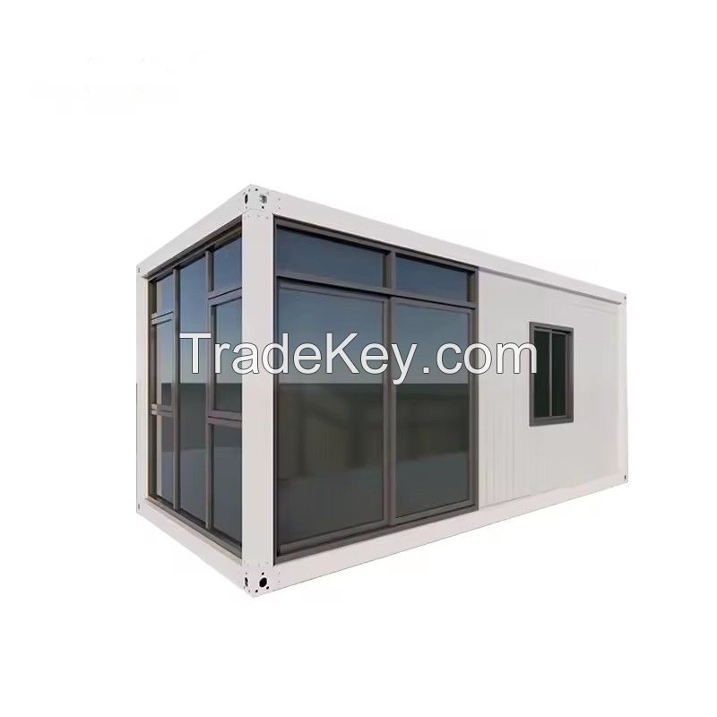 Low price 20ft 40ft prefab detachable container coffee shop restaurant Flat Pack container