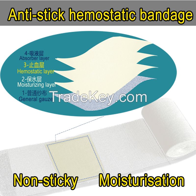 Customisation Haemostatic Dressing Anti-Stick Gauze Roll