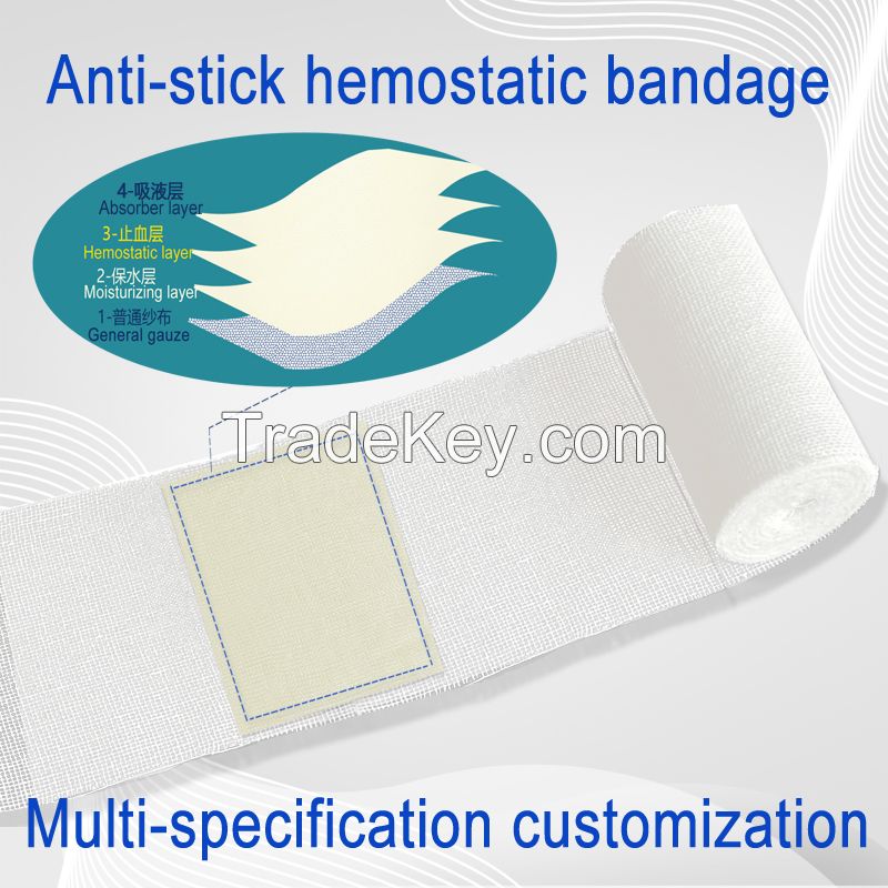 Customisation Haemostatic Dressing Anti-Stick Gauze Roll