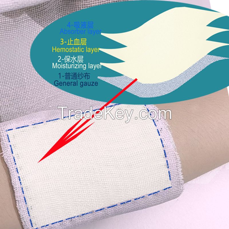 Customisation Haemostatic Dressing Anti-stick Gauze Roll