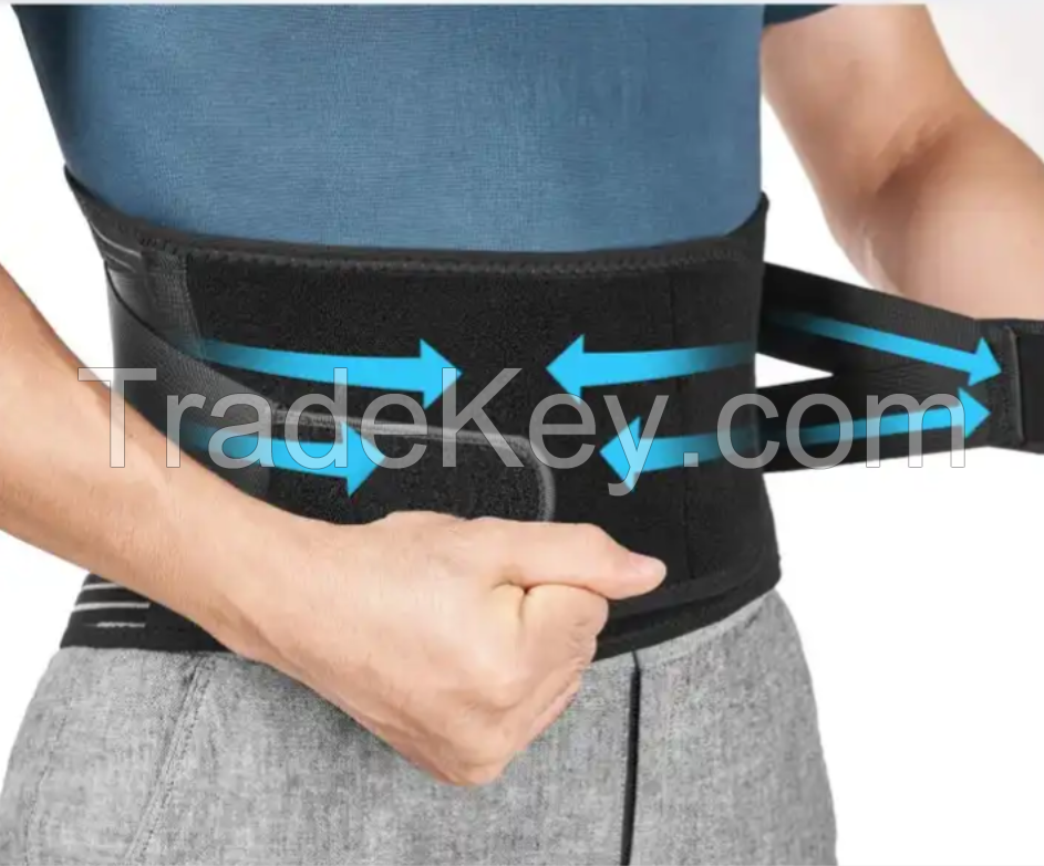 breathable Medical Lower Pain Relief Support Back Brace Adjustable working waist back brace lumbar support belt