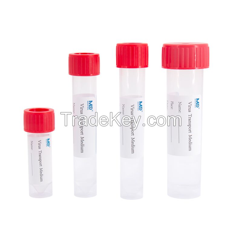 Disposable Virus Transport Medium VTM Kit with Nasal Swab or Oral Swab