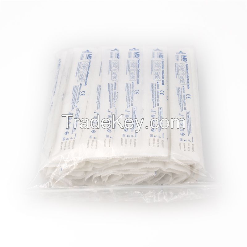 Disposable Sterile 100 PPI Open-cell Polyurethane Foam Swab for Specimen Collection